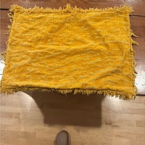 Yellow Textured Standard Bed Pillow Shams